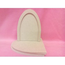 4mm MDF Plain Fairy Door Pack of 4